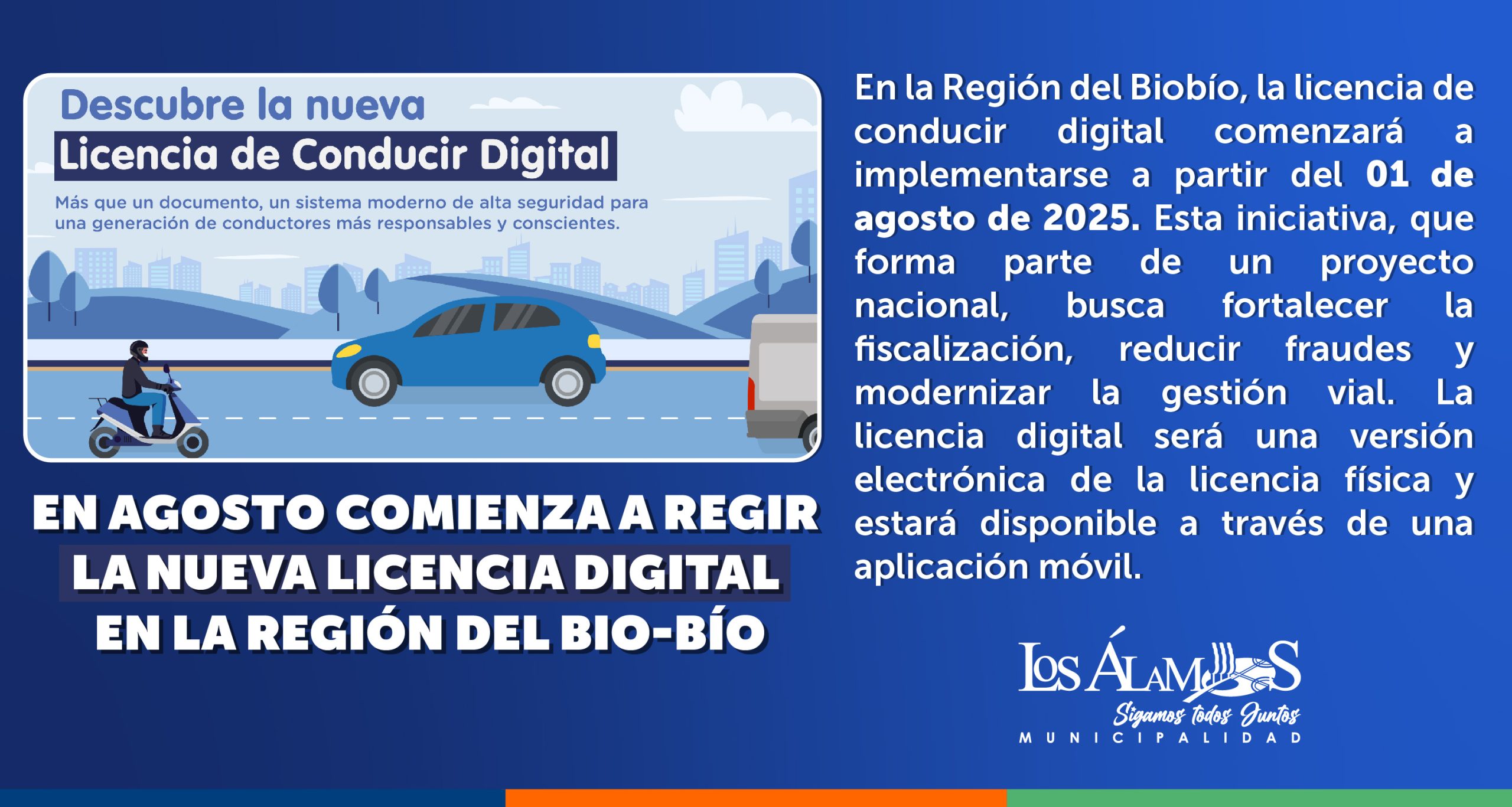 En agosto comienza a regir la Nueva Licencia Digital en la Región del Bio-Bío